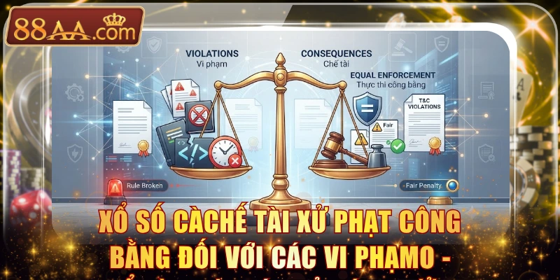 Chế tài xử phạt công bằng đối với các vi phạm