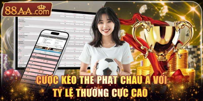 Cược kèo thẻ phạt Châu Á với tỷ lệ thưởng cực cao