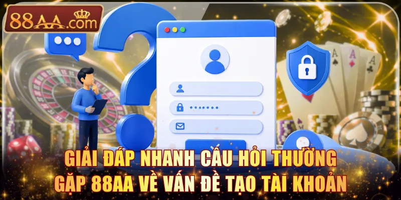 Giải đáp nhanh câu hỏi thường gặp 88AA về vấn đề tạo tài khoản